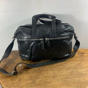M0851 light unisex leather computer briefcase